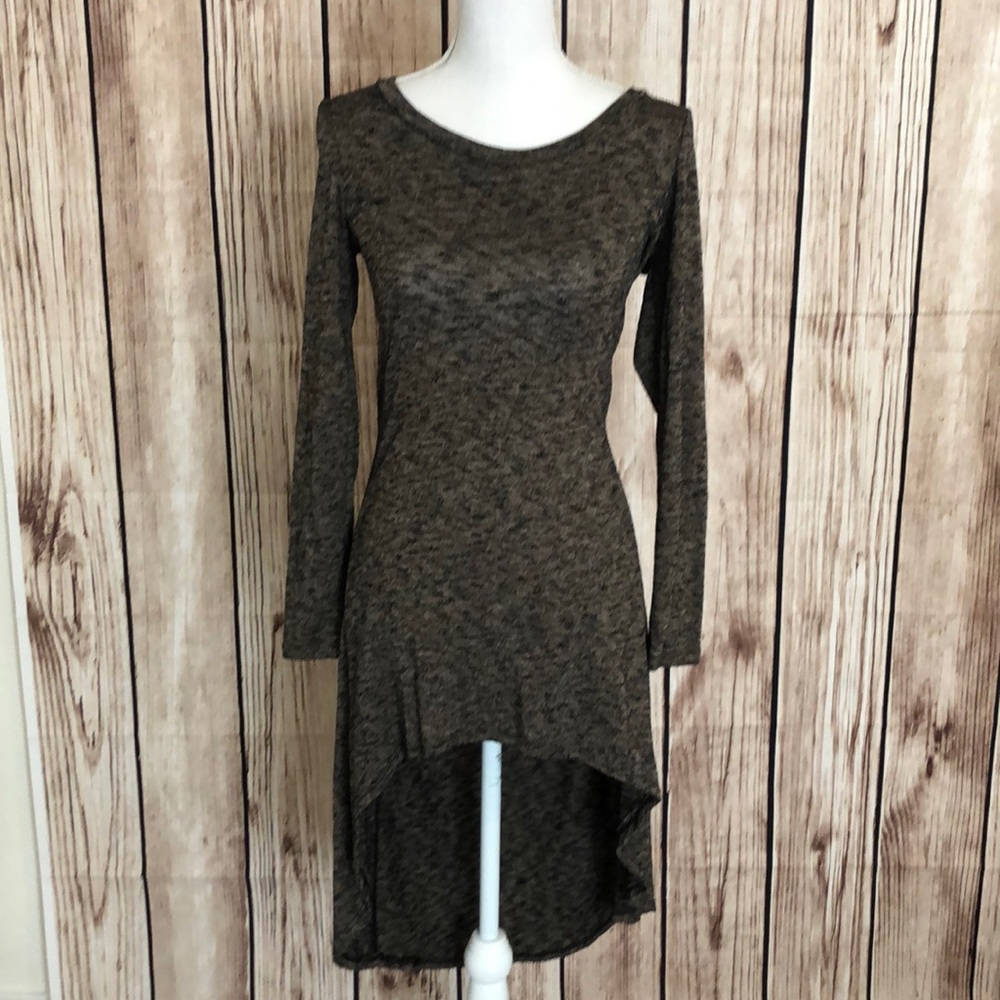 Promesa Asymmetrical Tunic Sz Small Black/Tan